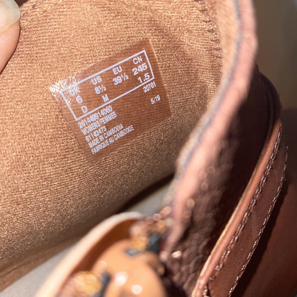 Clarks addiy sharilyn dark tan leather booties - Picture 10 of 11